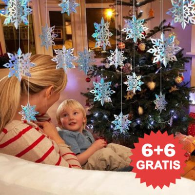 12x Fiocchi di neve olografici 3D | HOLOFLAKE