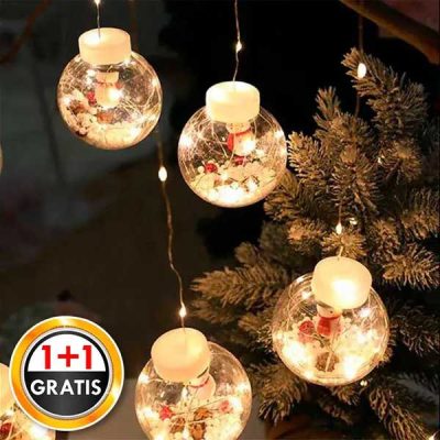 2x Palline di Natale glitterate | XMASBALL
