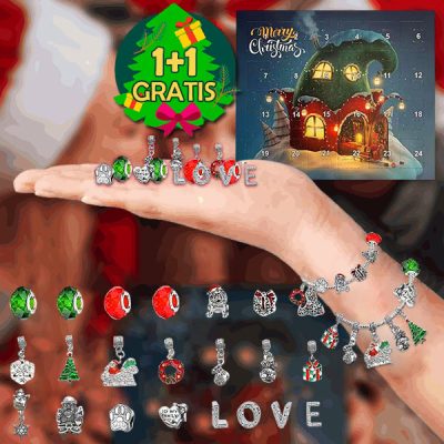 2x Set di braccialetti del calendario dell'avvento di Natale | ADVENTBRACE