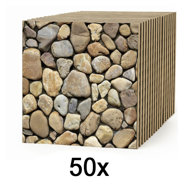 5x Carta da parati 3D imitazione pietra (10 pezzi) | STONEBLOCKS