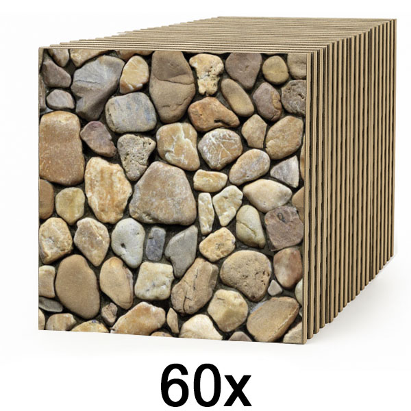 6x Carta da parati 3D imitazione pietra (10 pezzi) | STONEBLOCKS