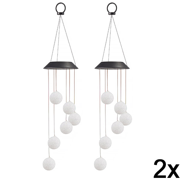 2x Lampada solare a sospensione LED | AURAWIND