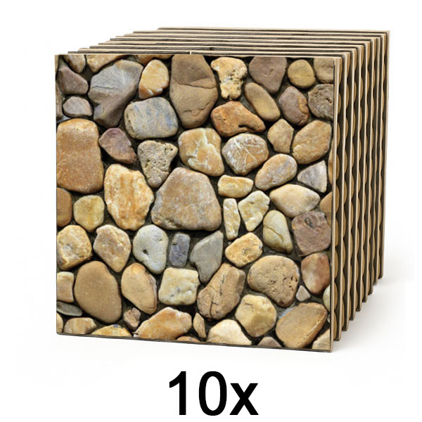 1x Carta da parati 3D imitazione pietra (10 pezzi) | STONEBLOCKS